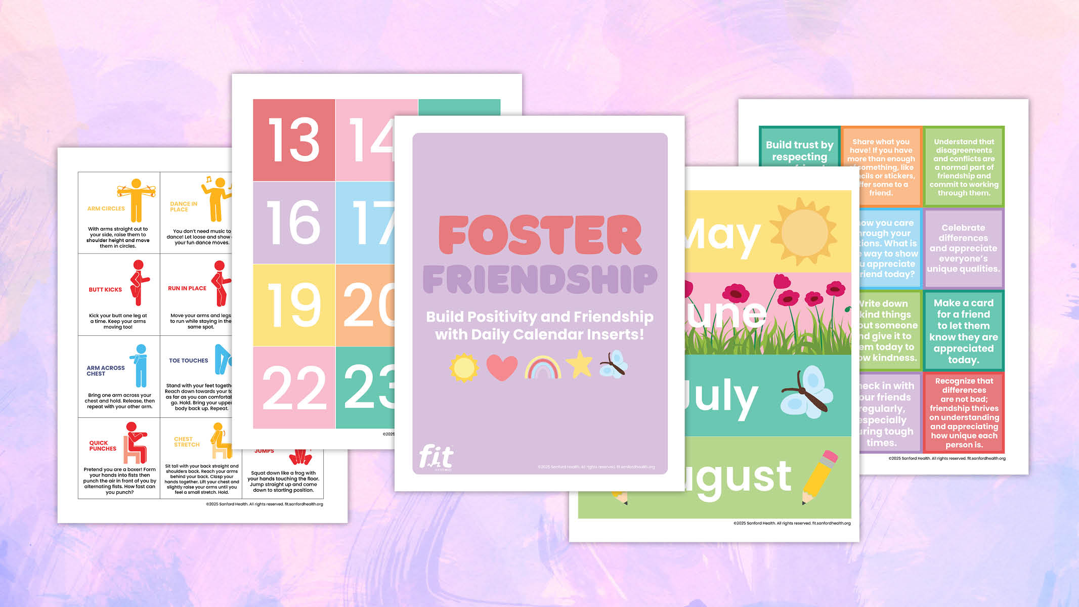 Foster Friendship and Belonging - Foster Friendship Daily Calendar Inserts 