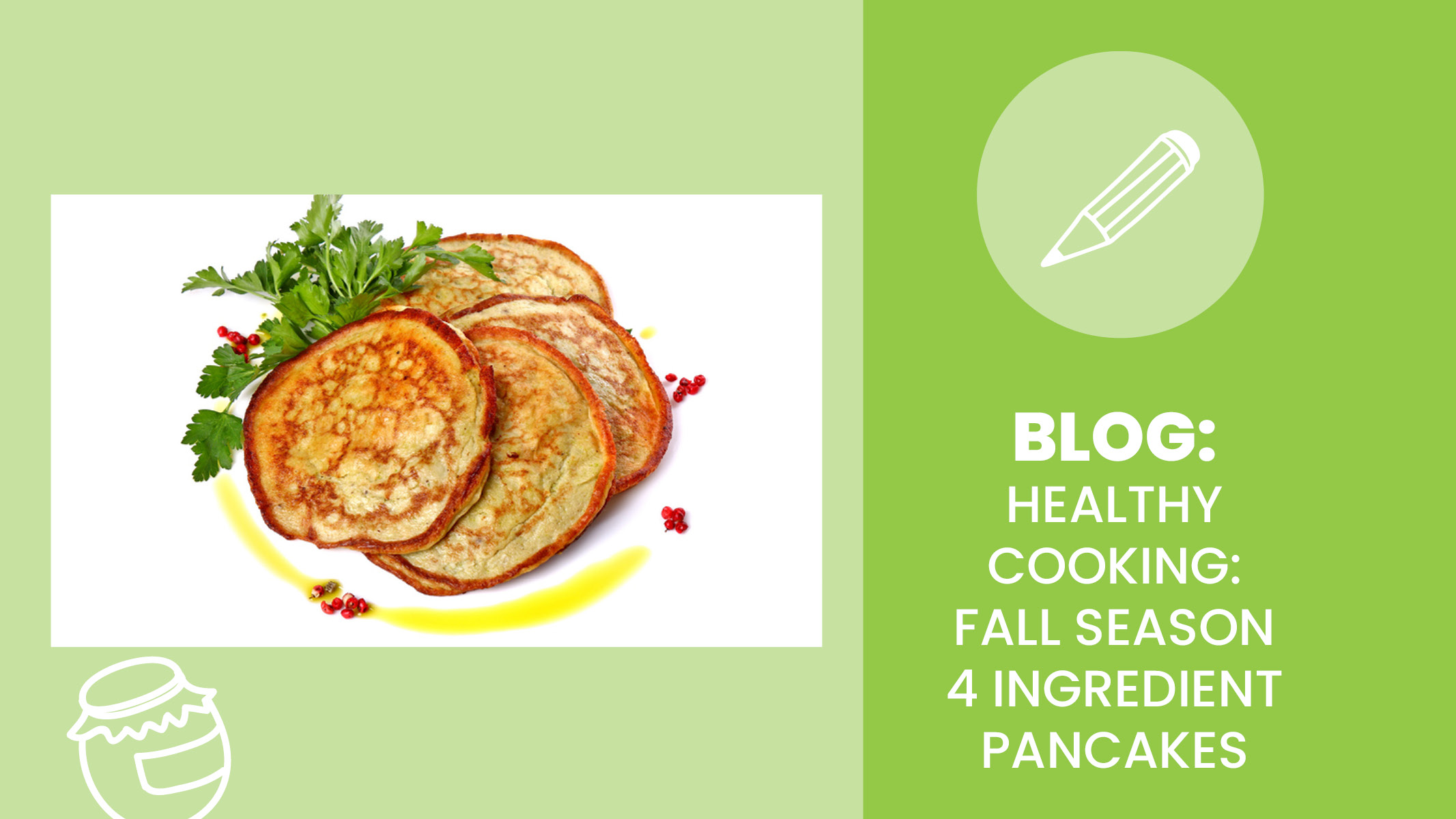 Healthy breakfast with pancakes that only take 4 ingredients