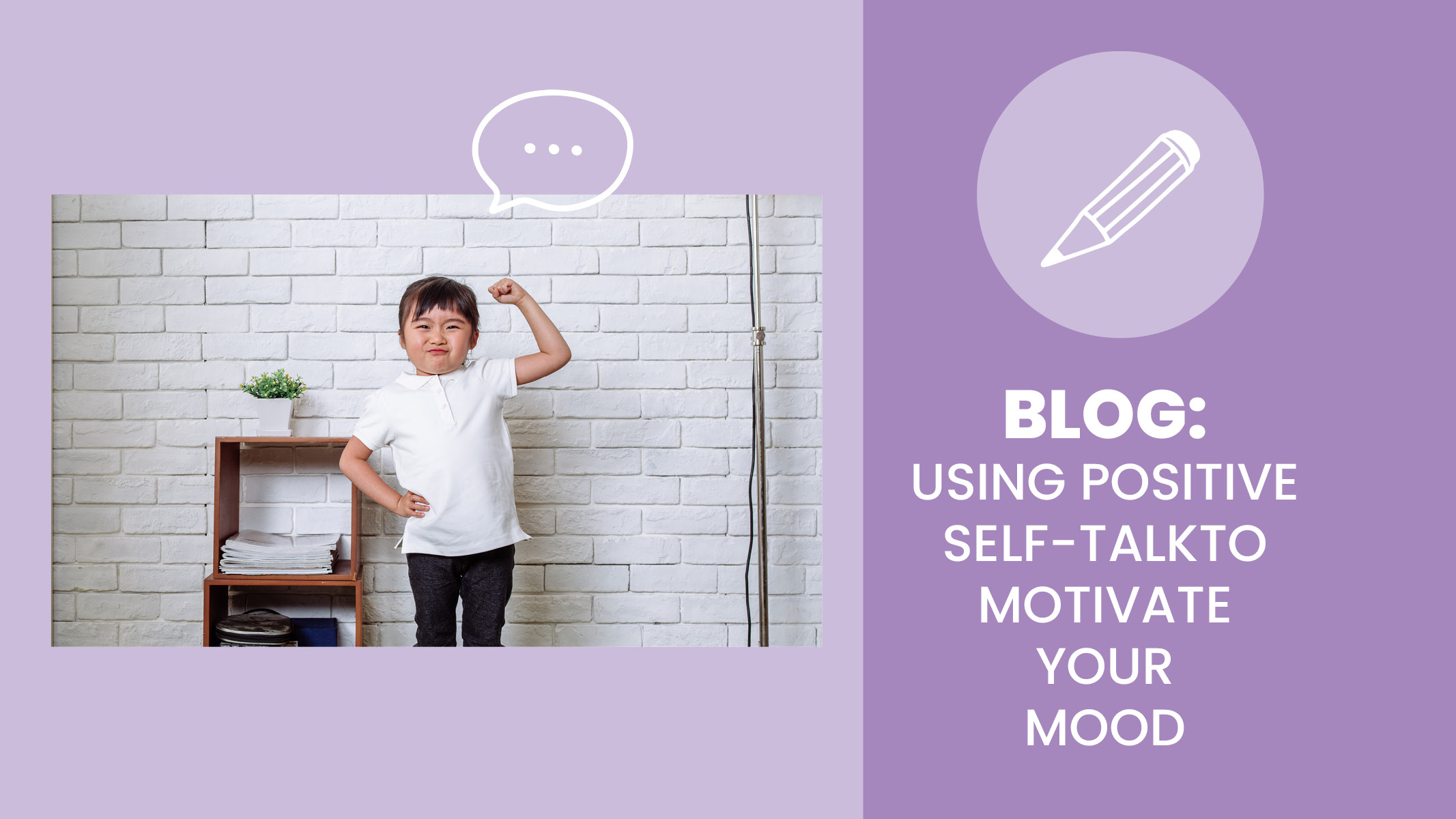Young child flexes as they learn how to motivate themselves