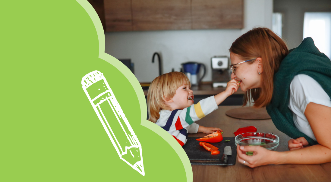 Easy Ways to Let Your Toddler Help in the Kitchen Feature Image