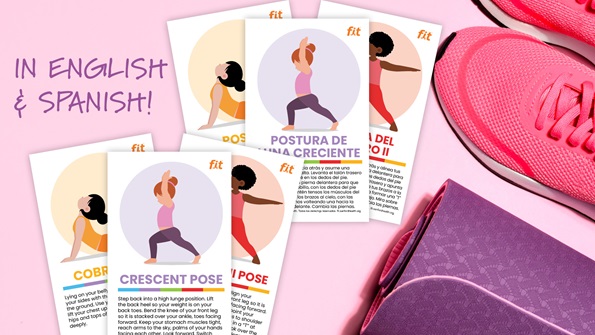 Grow your Flow Yoga Cards with mat and shoes - Sanford fit