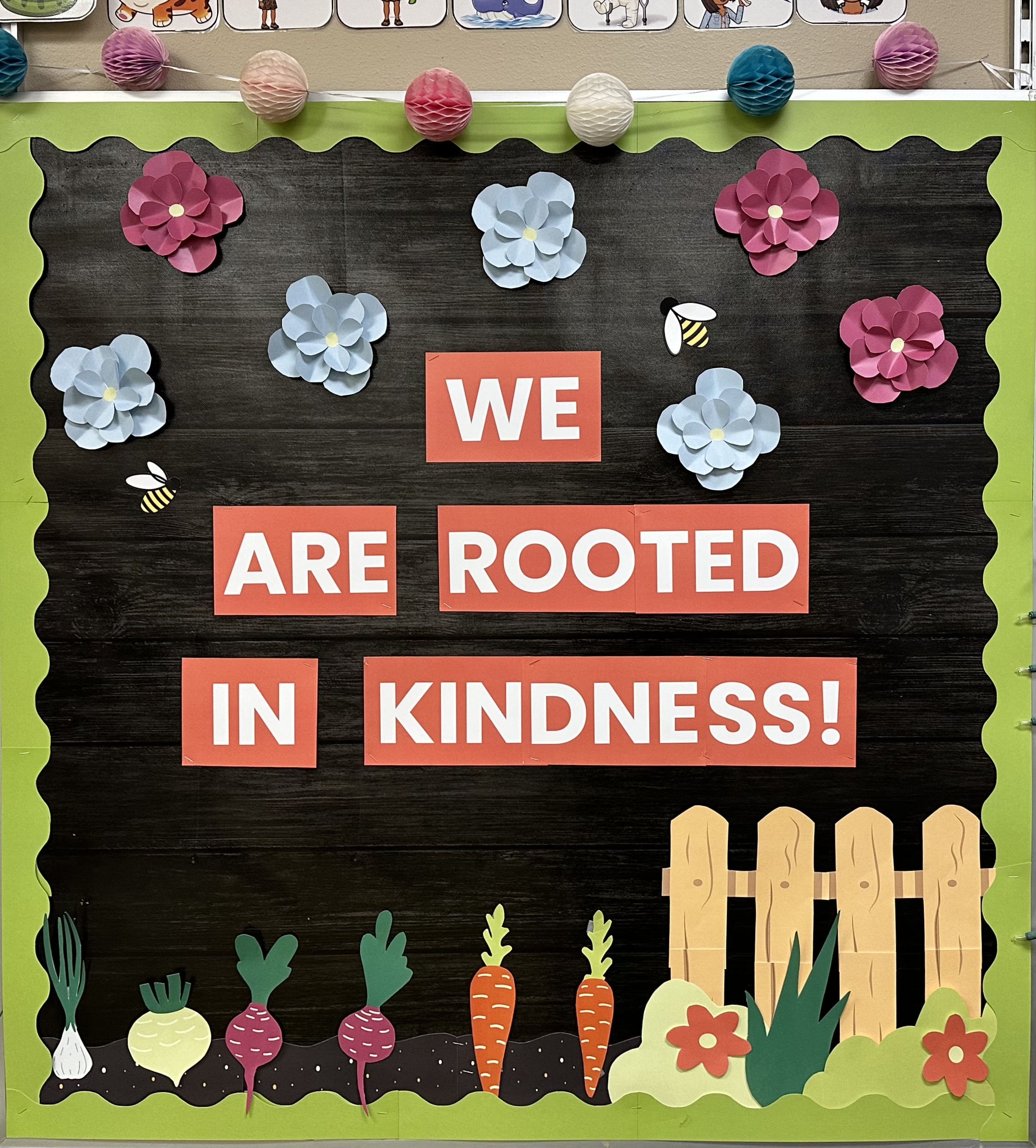 We Are Rooted in Kindness Bulletin Board