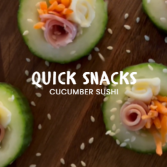 cucumber sushi snack idea - Sanford fit 