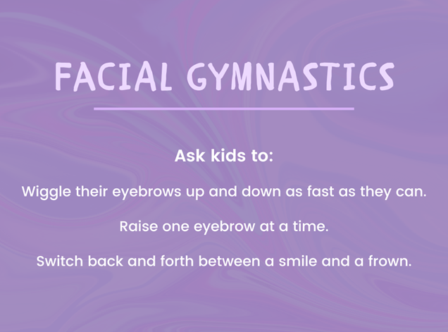 Facial gymnastics game - Sanford fit