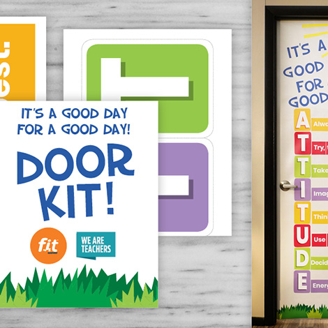 It's a Good Day for a Good Day Door Kit Printable Flatlay