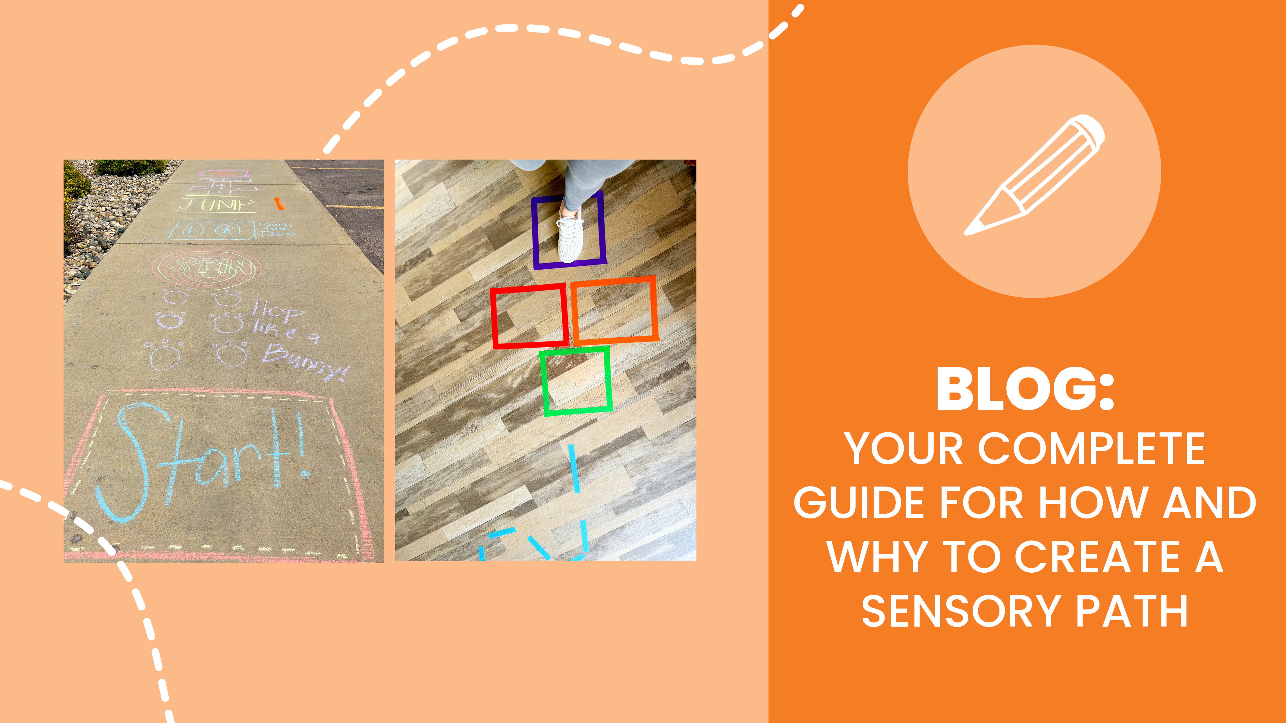 UGC of chalk and tape sensory paths - Sanford fit