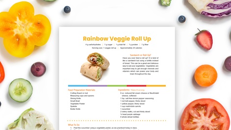 Veggie Roll Up Recipe -Sanford fit