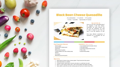Black Bean Quesadillas Recipe -Sanford fit