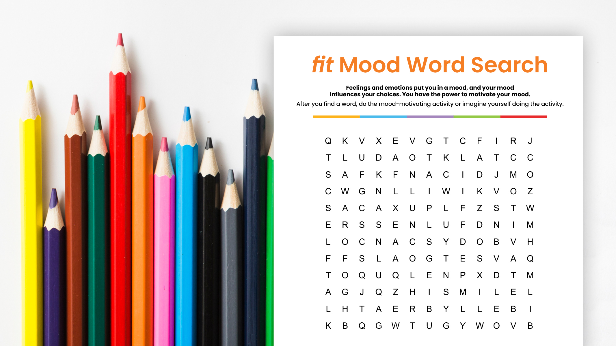 fit Mood Word Search